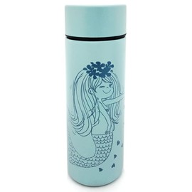 Watanabe AD-8093 Ado Mizomori Mini Thermo Bottle, Mermaid 4.1 fl oz (130 ml), Φ1.8 x 5.7 inches (45 x 144 mm), Stainless Steel