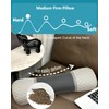 Edomi Buckwheat Cervical Pillow for Sleeping, Adjustable Roll Pillow for