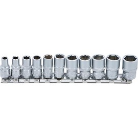 BGS 2433 Socket Set, Silver, 1/4-Inch Set of 11 Pieces