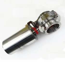 WYDDDARY 2.01'' Tri Clamp Sanitary Pneumatic Actuator Butterfly Value Single-Acting Stainless Steel Butterfly Valve for Regulating Flow