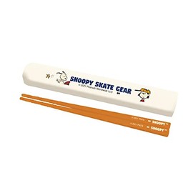 Ken Onishi Peanuts SLH-600 Lunch Series SKATEBOARD Orange Chopsticks & Chopsticks Case