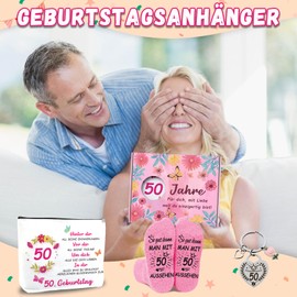 WAMIOKAGRO 18th Birthday Girl Gifts for 18th Birthday Girl, Socks Cosmetic Bag and Keychain, Gifts for Girls, Birthday Gift for Sister, Girlfriend, colour, 50 Years