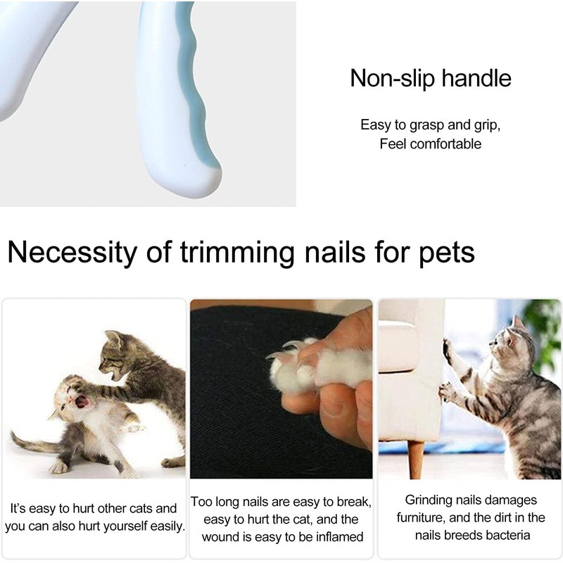 ZB.soar Pet Nail Clippers, Avoid Nails Flying Everywhere, Transparent Nail
