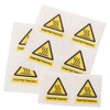 IWOWHERO Scald Warning Decal Stickers 10 Sheets High Temp Label