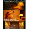 Eastiya Amber Light Bulbs for Sleep: 9W Amber Warm 1800K,