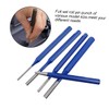 Tofficu 5pcs Cylindrical Punch Heat-treated Tool for Woodworking and Drilling