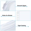 PATIKIL A5 Binder Pockets, Set of 12 PVC Zippers, 20