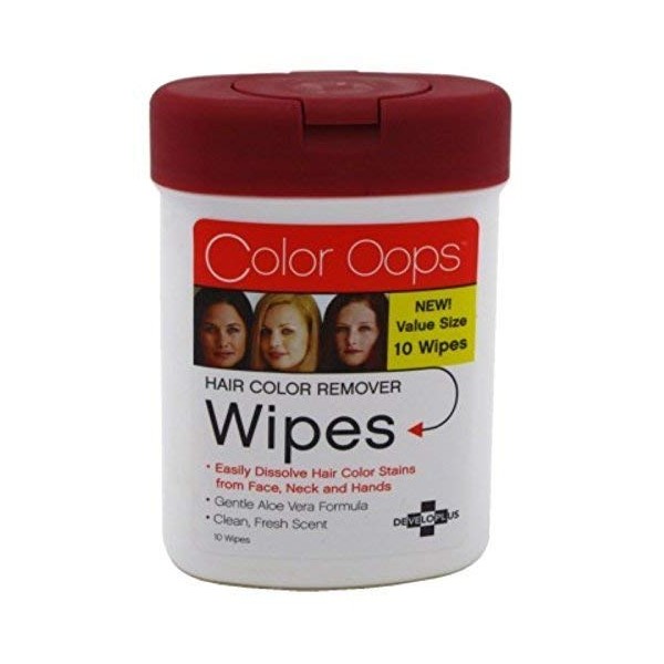 Developlus Color Oops Color Remover Wipes 10 Count (3 Pack)