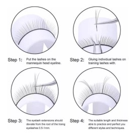 May 80 Pares De Pestaña De Práctica 1x1 Mink