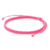 Dowling Brothers Minimal Wax Rope Handmade Adjustable Friendship Bracelet (Pink)