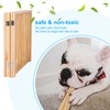 YOCAN Freestanding Wooden Dog Gates -Foldable Pet Gate Indoor Dog