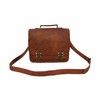 VR CREATIVES 11 Inch Handcrafted Genuine Leather Satchel Crossbody Bag