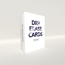 Dry Erase Cards – 100 Reusable Playing Cards for Custom Games, Learning & Teaching | Double-Sided, Wipeable, and Kid-Friendly | Great for Classrooms, Homeschool & Game Night