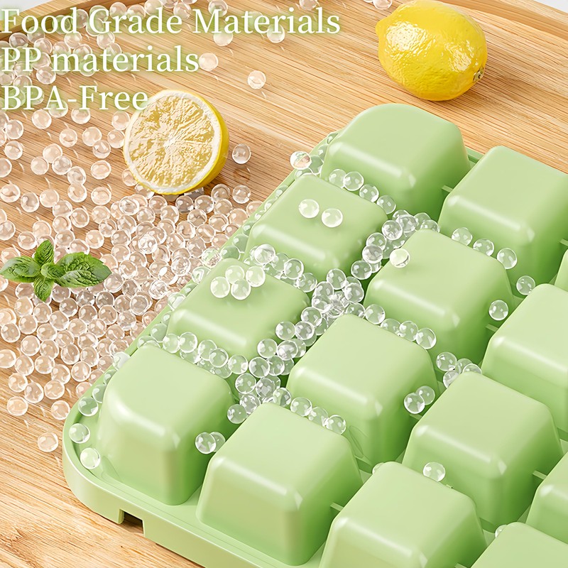 Ice Cube Tray with Lid and Bin, 56 Pcs Ice