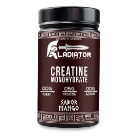 Gladiator Creatina + Glúteo Peptonas Rule 1 / 1kg C/u Mango - Sin Sabor