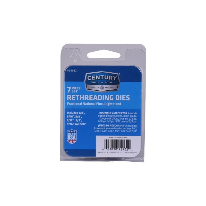 Century Drill & Tool 92932, National Fine Right Hand Fractional