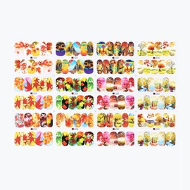 SUIOPPYUW Nails Art Stickers Maple Leaf Decals Manicure Beauty Tools Sliders Self Geometric Elements Decorations Gifts Salon, 1212, A1201