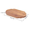Simple Tea Tray Bamboo Tea Serving Tray Dish Saucer Home