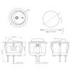 Pack of 5 Toggle Switch 12 V On/Off Lockable with