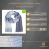 LINDENMANN Men's Scarf Light 100% Organic Cotton Blue, blue
