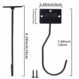 BJUTYEU 3 Pcs Banana Holder Hook, Keep Bananas Fresh Under The Cabinet, Banana Hook Under The Cabinet, Black, Metal Banana Hook Under The Cabinet
