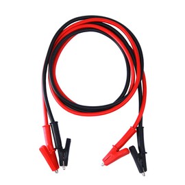 (2 Pcs) MCIGICM 15A 3.3ft Dual Ended Crocodile Alligator Clips Test Lead, Alligator Clips to Alligator Clip Heavy Duty Silicone Test Leads,