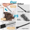 SYCEES Extendable Ostrich Feather Duster with Stainless Steel Handle