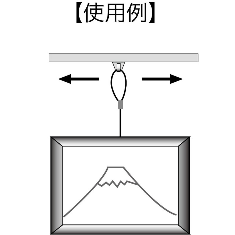 Best Picture Rail Wire Hanger CF-2 (Pack of 2) N-828