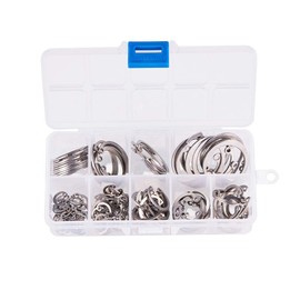 INCREWAY 125pcs Stainless Steel Internal Circlip Snap Retaining Clip Ring Assortment Set-Size: 8mm to 32mm