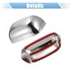 X AUTOHAUX Pair Car Exterior Chrome Plated Power Mirror Cover