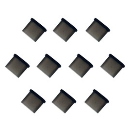 monofive 10pcs USB Type-C Male Protective Cover Cap Black (Translucent) MF-SUBCTA-10B