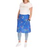 Apron Cotton Colourful Floral Apron Half Apron Cooking Apron, blue