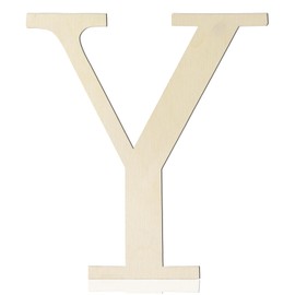 Large Wooden Letters 12 Inch Paintable Wood Letter Y for Wall Decor, 1/5 Inch Thick Wooden Alphabet Letters Cutouts for DIY Crafts Project Unfinished Wood Birthday Wedding Party Home Decoration