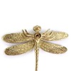 JUXYES Pack of 2 Brass Dragonfly Cabinet Knobs, Golden Tone