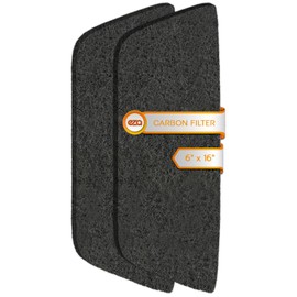 RV Premium Charcoal Activated Carbon Fiber Air Conditioner Filter - Air Duct AC Carbon Filter Replacement for RV AC Vent (2 Pack, 6" x 16")