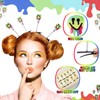 30 Pcs Glow Rave Trinkets Festival Smile Hair Clip Rave