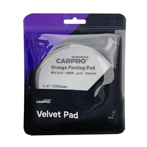 CARPRO Velvet Orange Peel Removal Pad (V2) - Upper Paint Layer Clear Coat – 5 1/4" (Pack of 1)