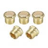 sourcing map Sintered Bronze Brass Housing G Flat Pneumatic Air