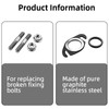 BIVYAX 1 Set Exhaust Gasket for Yamaha 2T 50cc Scooter,