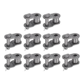 sourcing map Set of 12 Offset Half Link Roller 1/2 Inch Chain End Connector 08B Chain