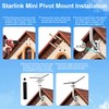 Starlink Mini Wall Mount, 12" J-Pole Mounting Bracket Kit for