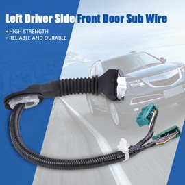 Left Driver Front Door Sub Wire FIT 2010-2013 Honda Acura MDX 3.7L Replace 32757-STX-A01 32757STXA01 Direct OE Replacement