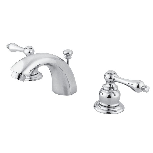Kingston Brass GKB941AL Magellan Mini-Widespread Lavatory Faucet with Retail Pop-Up, 4-7/16 inch in Spout Reach, Polished Chrome