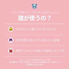 TOMINI FRIENDS WATER BASED NAILPOLISH (twinkle blue-hamster)