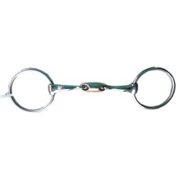 Korsteel JP Stainless Steel Copper Oval Link Loose Ring Snaffle BIT 4.75"