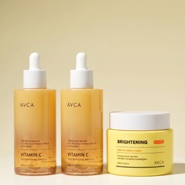 Abka Vitamin Whitening Glow Care Set [2 Ampoules 100ml + 1 Cream 100ml] / 아브카 비타민 미백 광채 케어 세트 [앰플 100ml 2개 + 크림 100ml 1개]