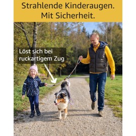 little Captain Magic Lead, Child-Safe Dog Lead with Magnetic Loop, Also for School, Therapy and Companion Dogs (Lilac Purple - Ice Blue)