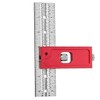 Red Combination Square Set Woodworking Joinery Measuring Ruler Carpenter Tools