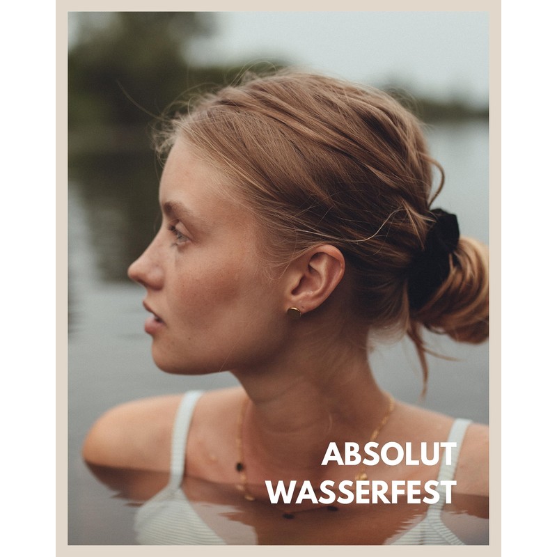 Round Earrings for Women - Waterproof I Flat Button Stud