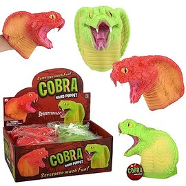 Rhode Island Novelty Stretchy Cobra Hand Puppet 6" 12 Pack
